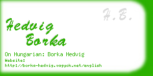 hedvig borka business card